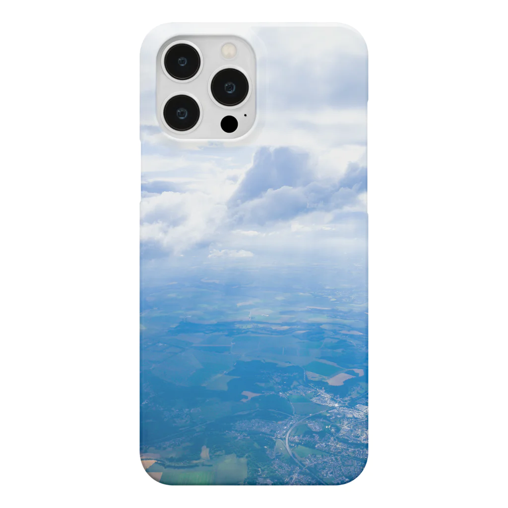 リンの工作室の雲と森と街　空　 Clouds, Forest and City Smartphone Case