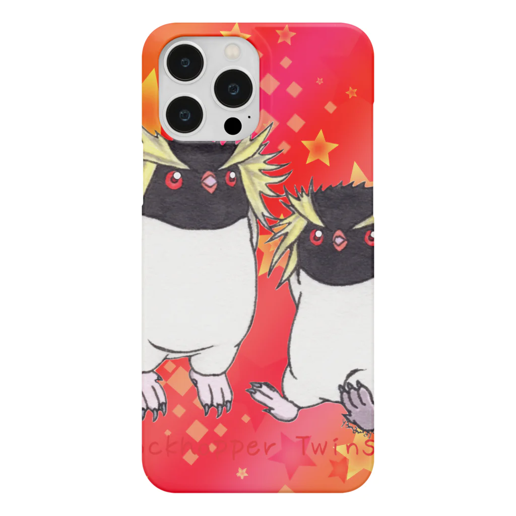 ヤママユ(ヤママユ・ペンギイナ)のふたごのキタイワトビペンギン(popstar) Smartphone Case