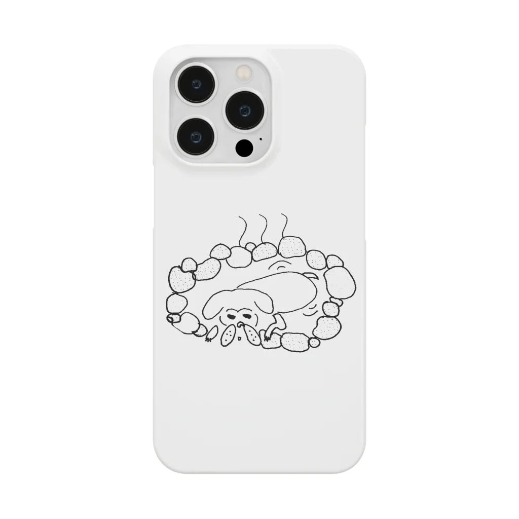 machitoritter_DのM画伯の温泉に入るパグ Smartphone Case