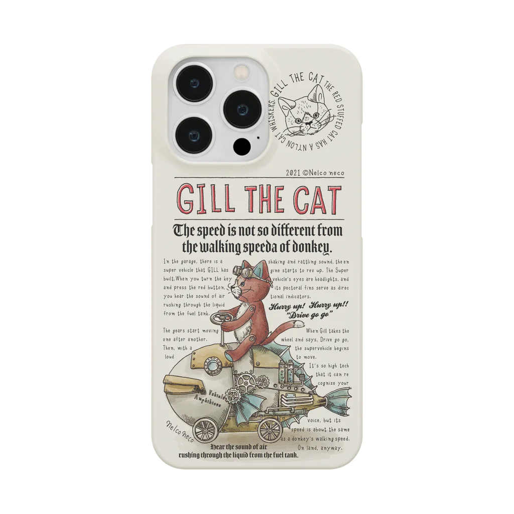 ネルコネコショップのGill the Cat iPhone case SV赤いぬいぐるみのねこ Smartphone Case