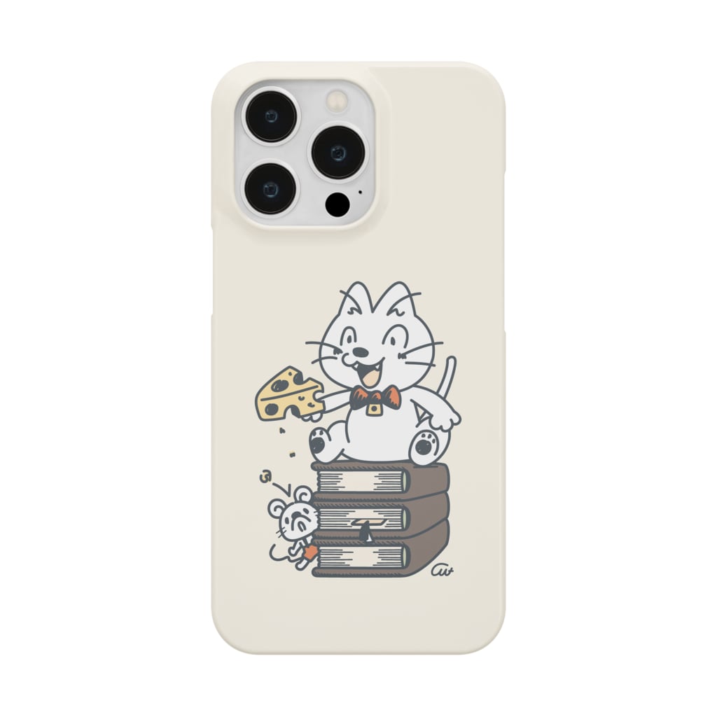 イラスト MONYAAT のねことネズミと例のチーズ A*クリーム Smartphone Case