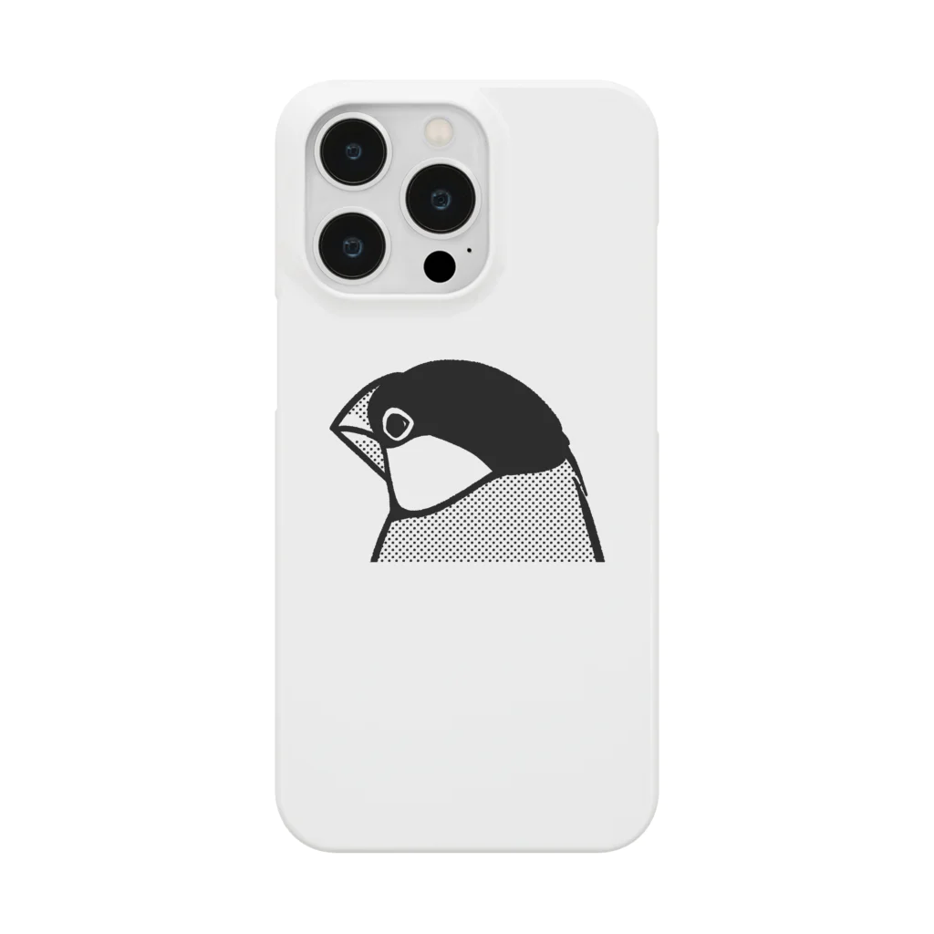 たかはらのしょんぼりしてる文鳥 スマホケース