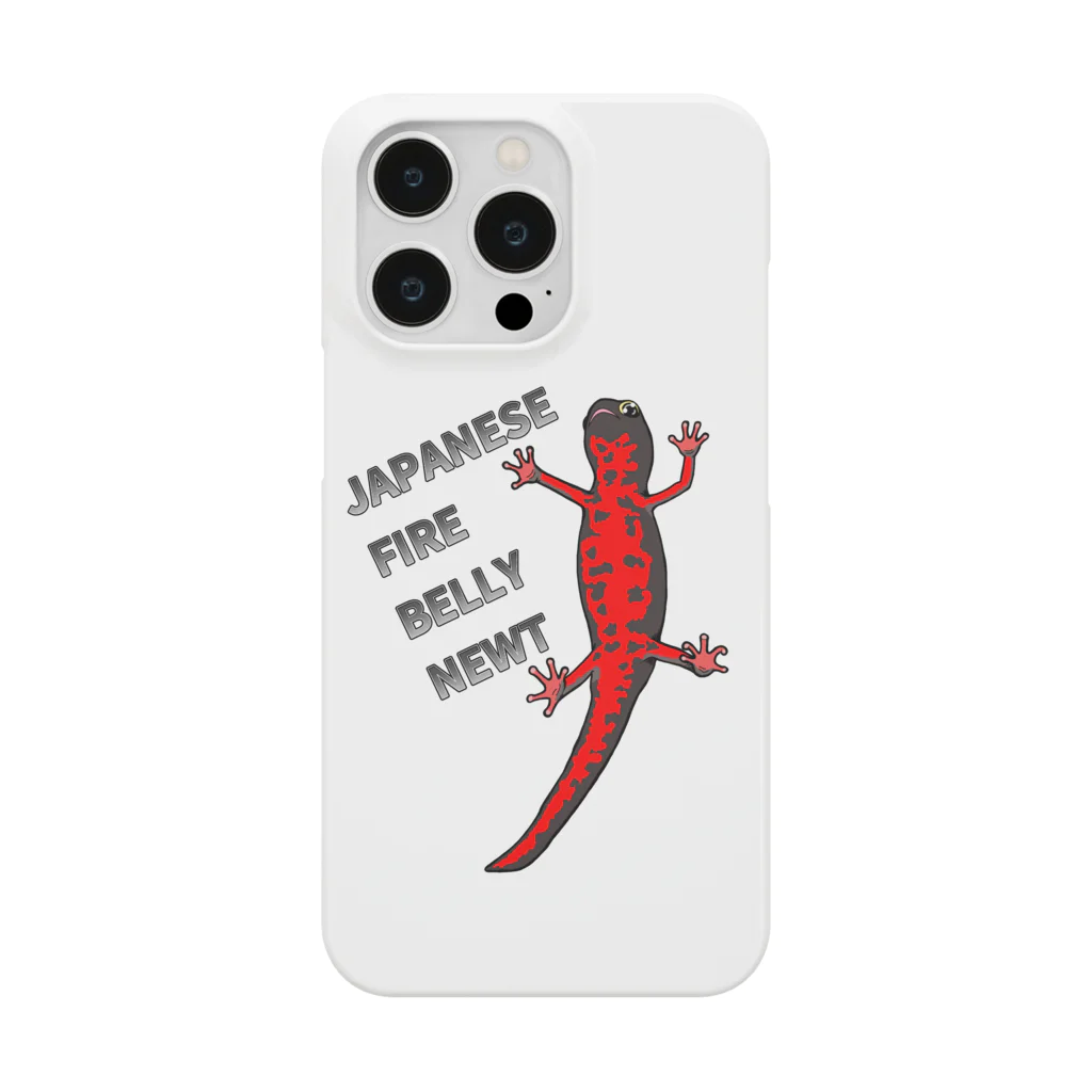 LalaHangeulのJAPANESE FIRE BELLY NEWT (アカハライモリ)　 Smartphone Case