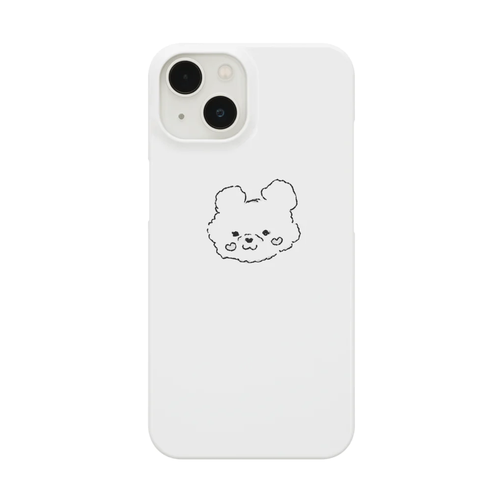 acohaのふわもこのくまちゃん スマホケース