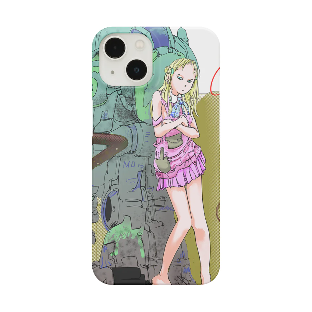 Gazouのアイテムショップのロボットと少女 Smartphone Case