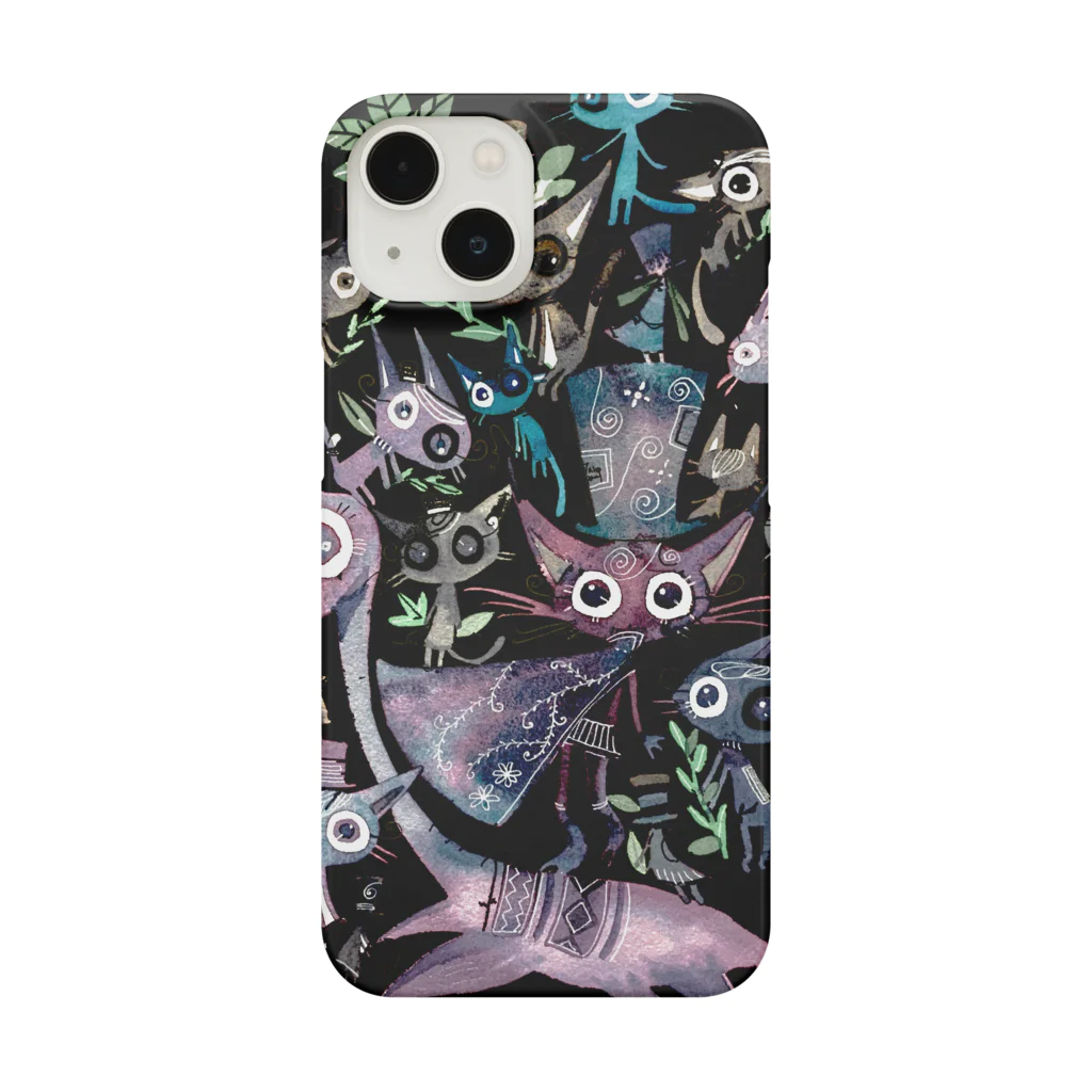 ほんだ猫の雨がしとしと降っても Smartphone Case