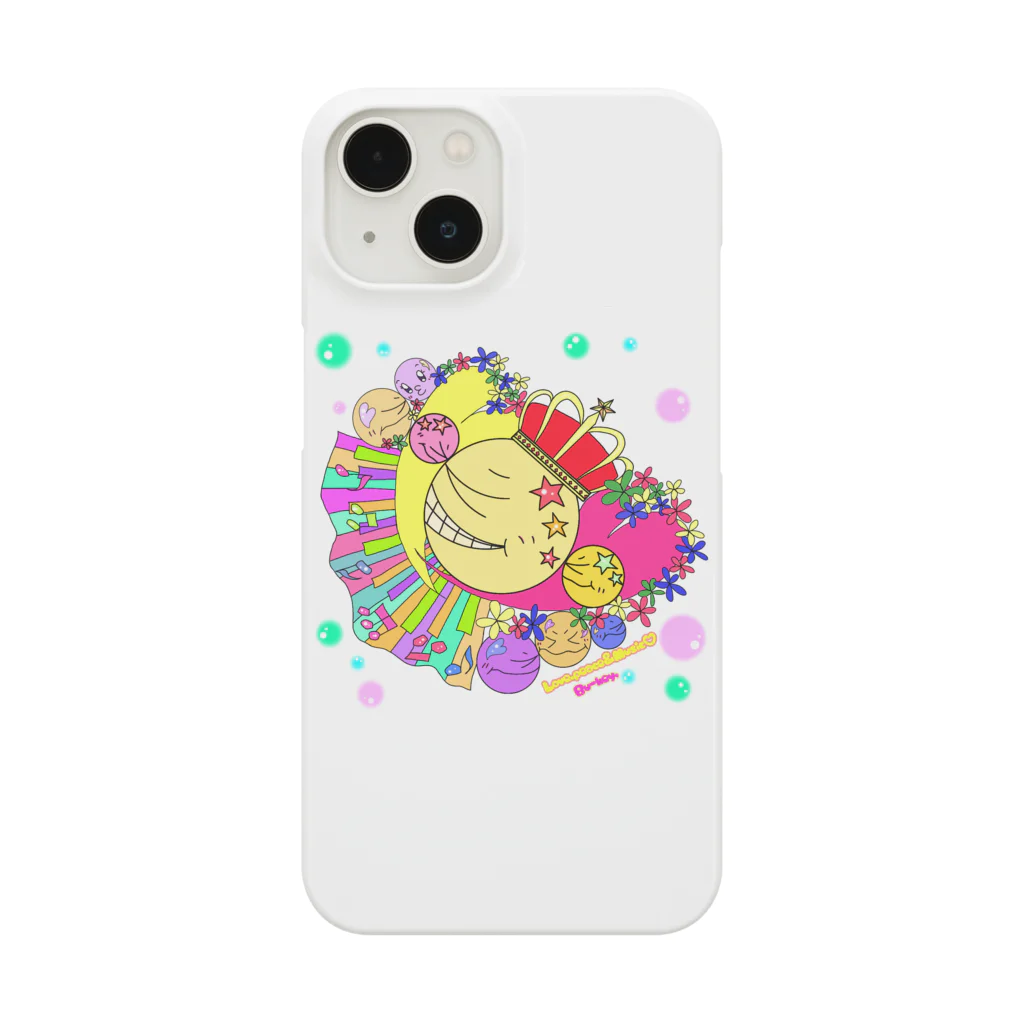 Bu-key୭*ﾟのLove.Peace&Music♡ "CrownHeart" Smartphone Case