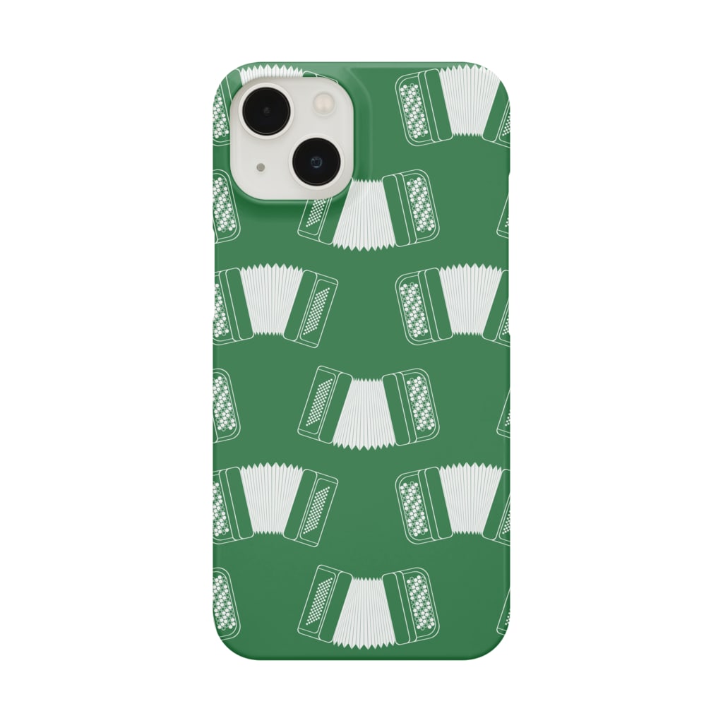 杜の魚のアコーディオン（緑） Smartphone Case
