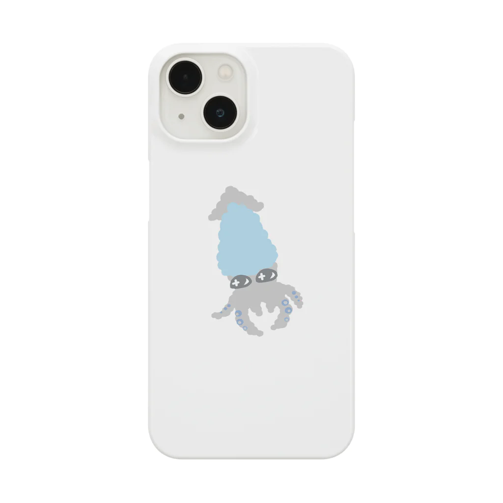 キラキラ目フワフワ科の輝く目のイカ、、、。 Smartphone Case