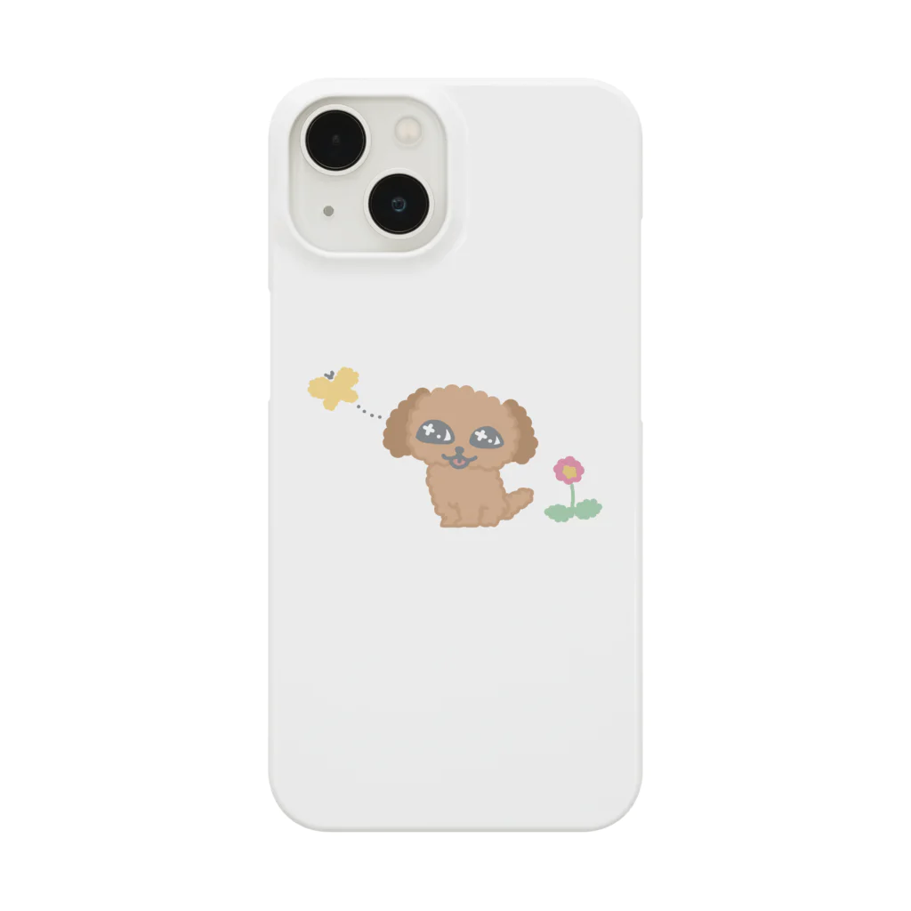 キラキラ目フワフワ科の輝く目の犬、、、。 Smartphone Case