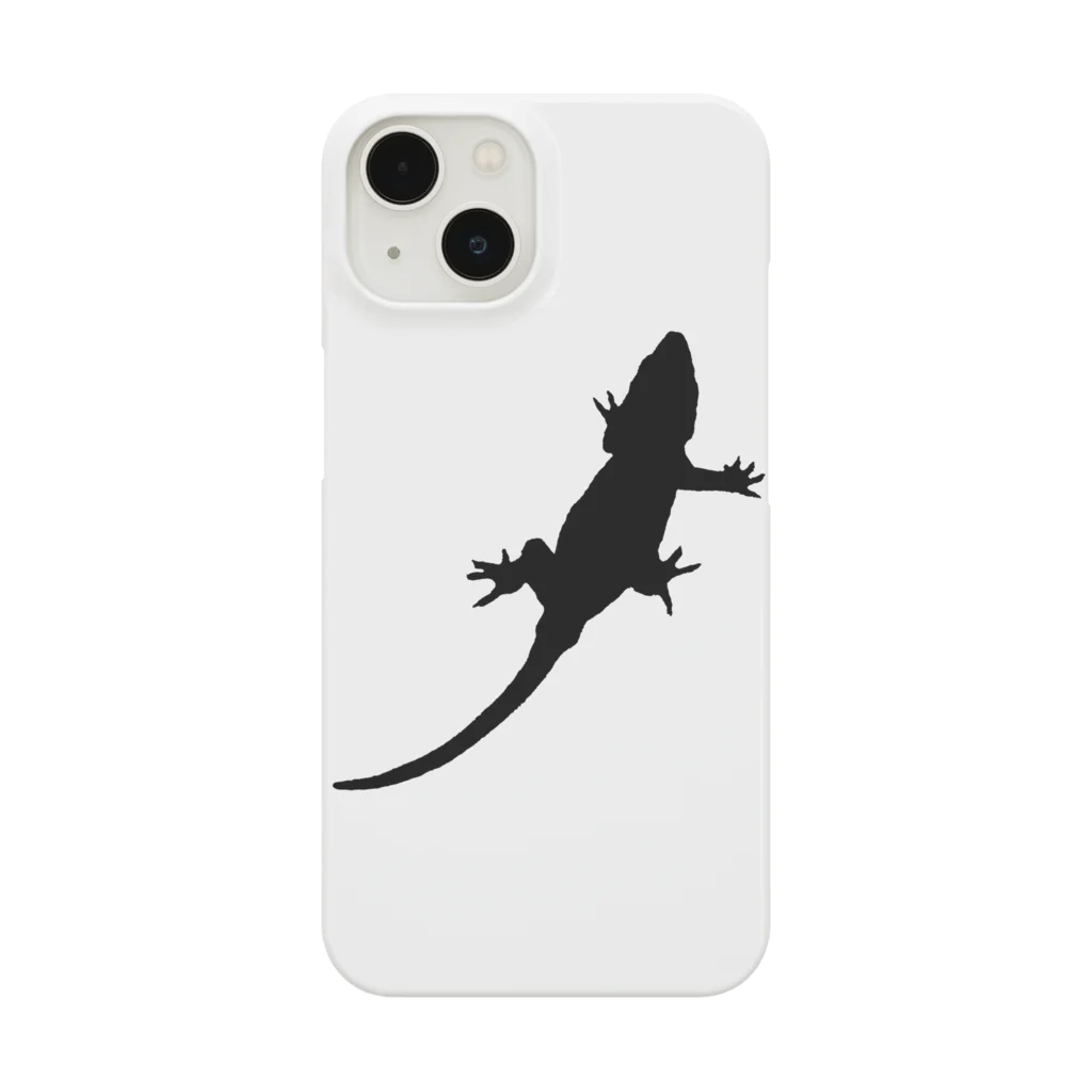 MadRabbit-まどらび-のヤモリのシルエット黒 Smartphone Case