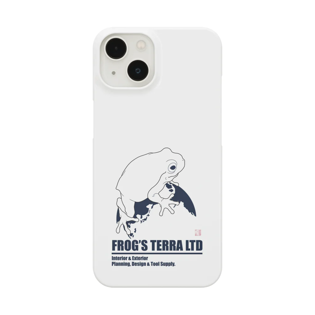 FROG'S TERRA LTDのカラード　ディープシーブルー Smartphone Case