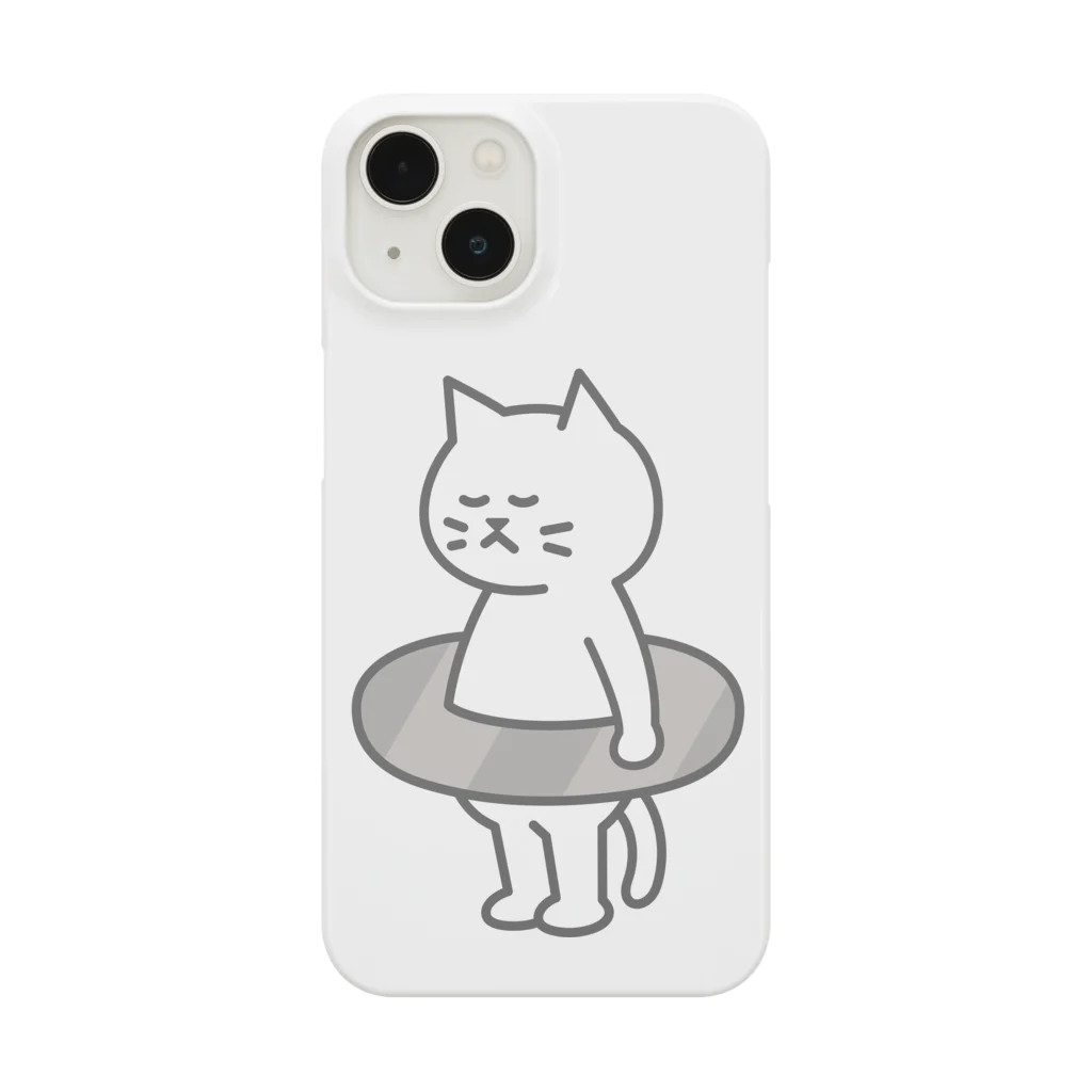 KAWAGOE GRAPHICSのプールが苦手な猫 スマホケース