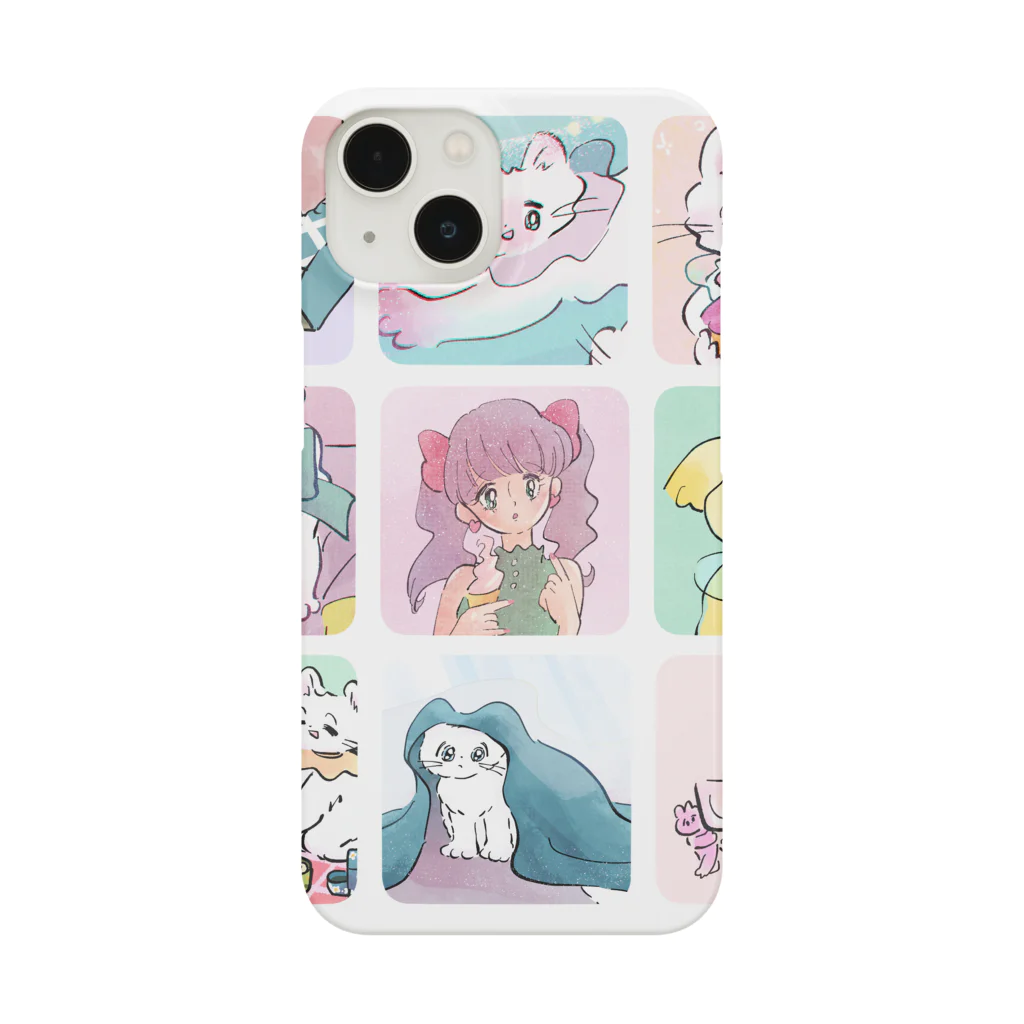 猫のあいさつのねこや女の子たち Smartphone Case