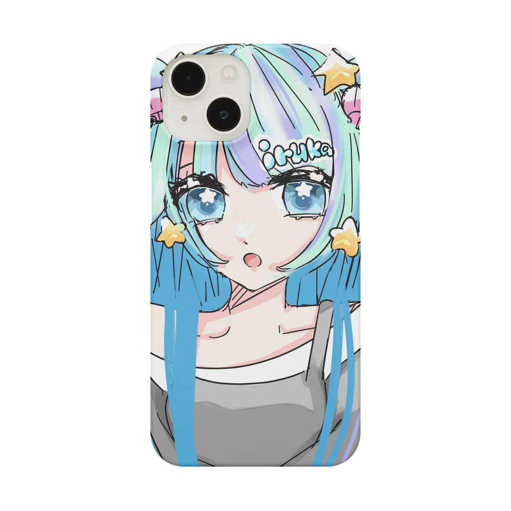 うみうしいるる🐬のいるかと貝がら Smartphone Case