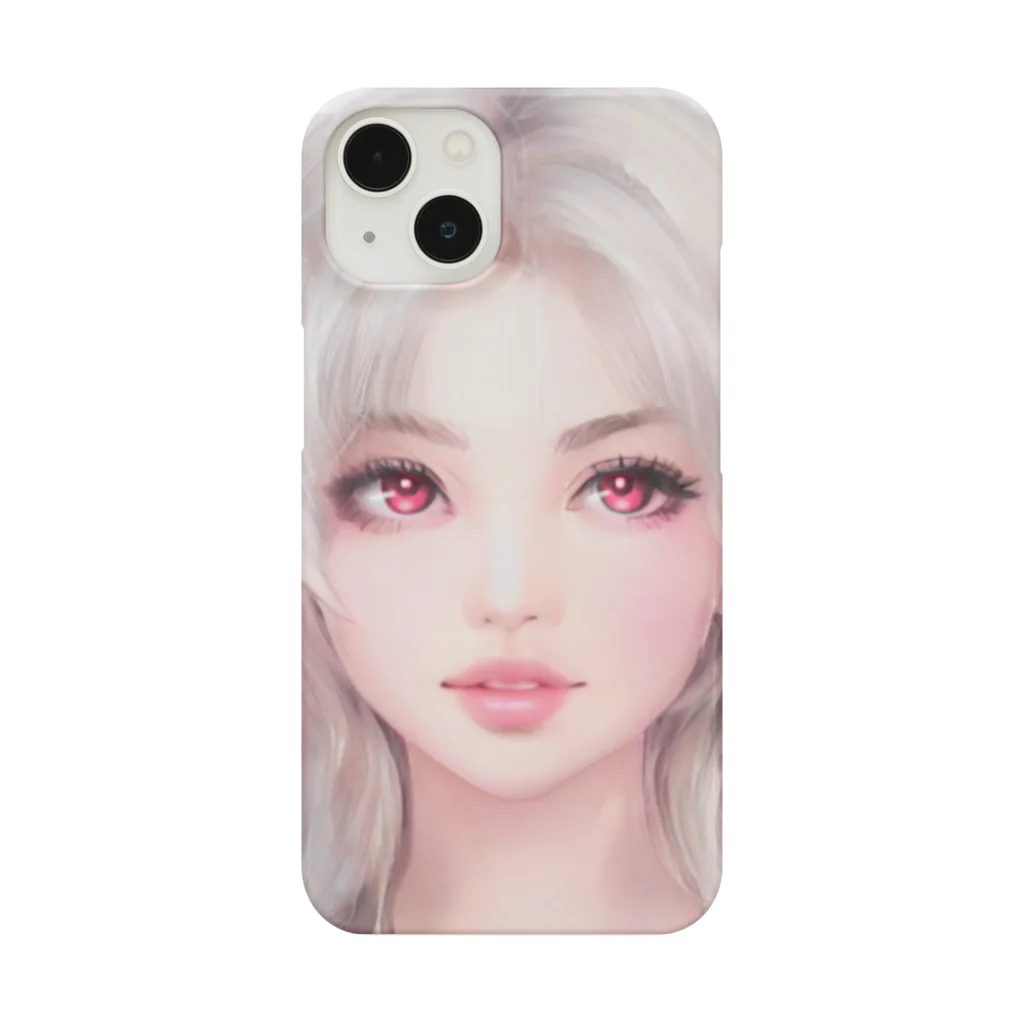 CryptoArtholic BRANDのCrypto Girl Red Eye #065 Smartphone Case