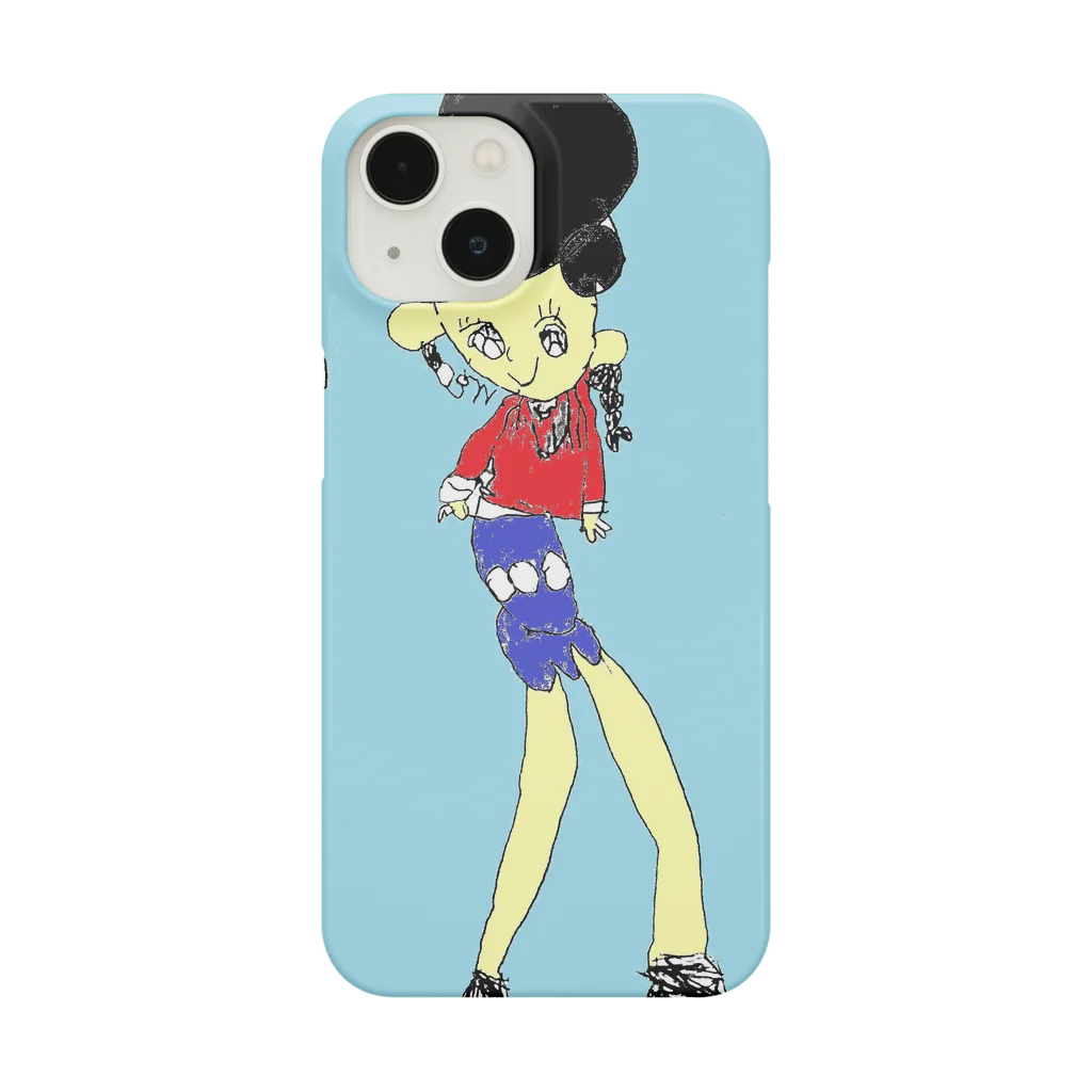 NEVERLAND-WORLDのおしゃれガールが赤い服着てる Smartphone Case