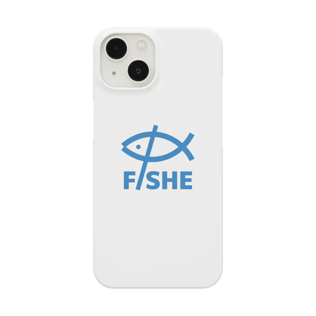 $FISHE Official Goods Storeの$FISHE Print Blue スマホケース