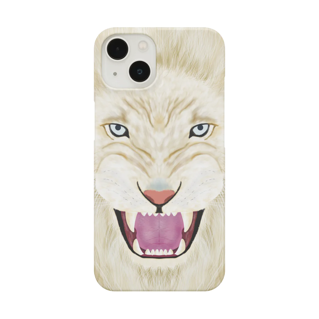 shigeruのホワイトライオン Smartphone Case