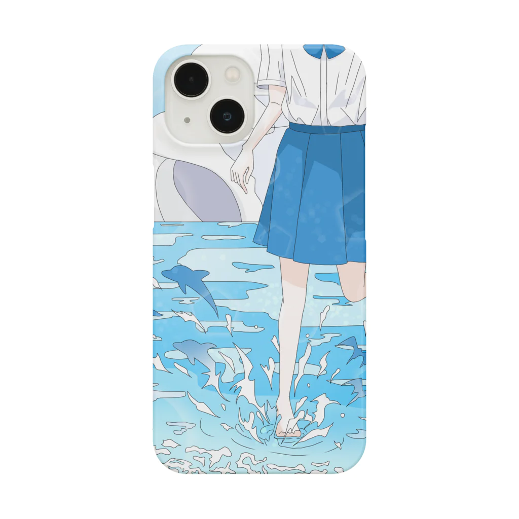 たなつ#指描きの夏の青 Smartphone Case