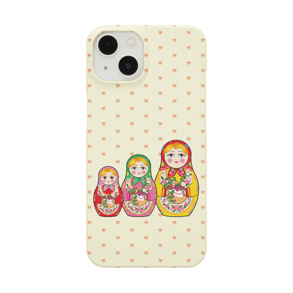 G-RAM GOODSの書籍『ロシア点描』（PHP研究所）公認グッズ「マトリョーシカスマホケースNo.2」 Smartphone Case