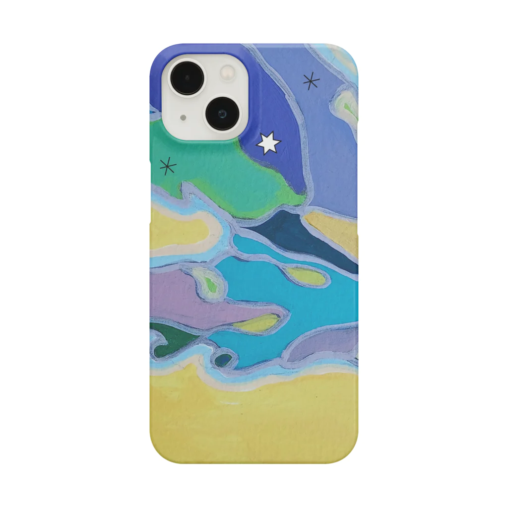 アート工房　甘月蝕(kanngesshoku)『TAaKA』のストアのMary's  tweets『ワーイ、海水浴って最高!!』 Smartphone Case