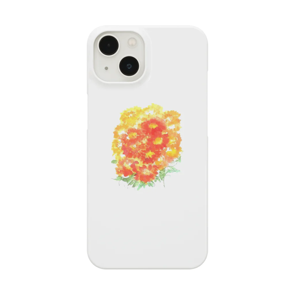 SUZURI.KEY-CHANの7月17日の誕生日花は「百日草」です！ Smartphone Case