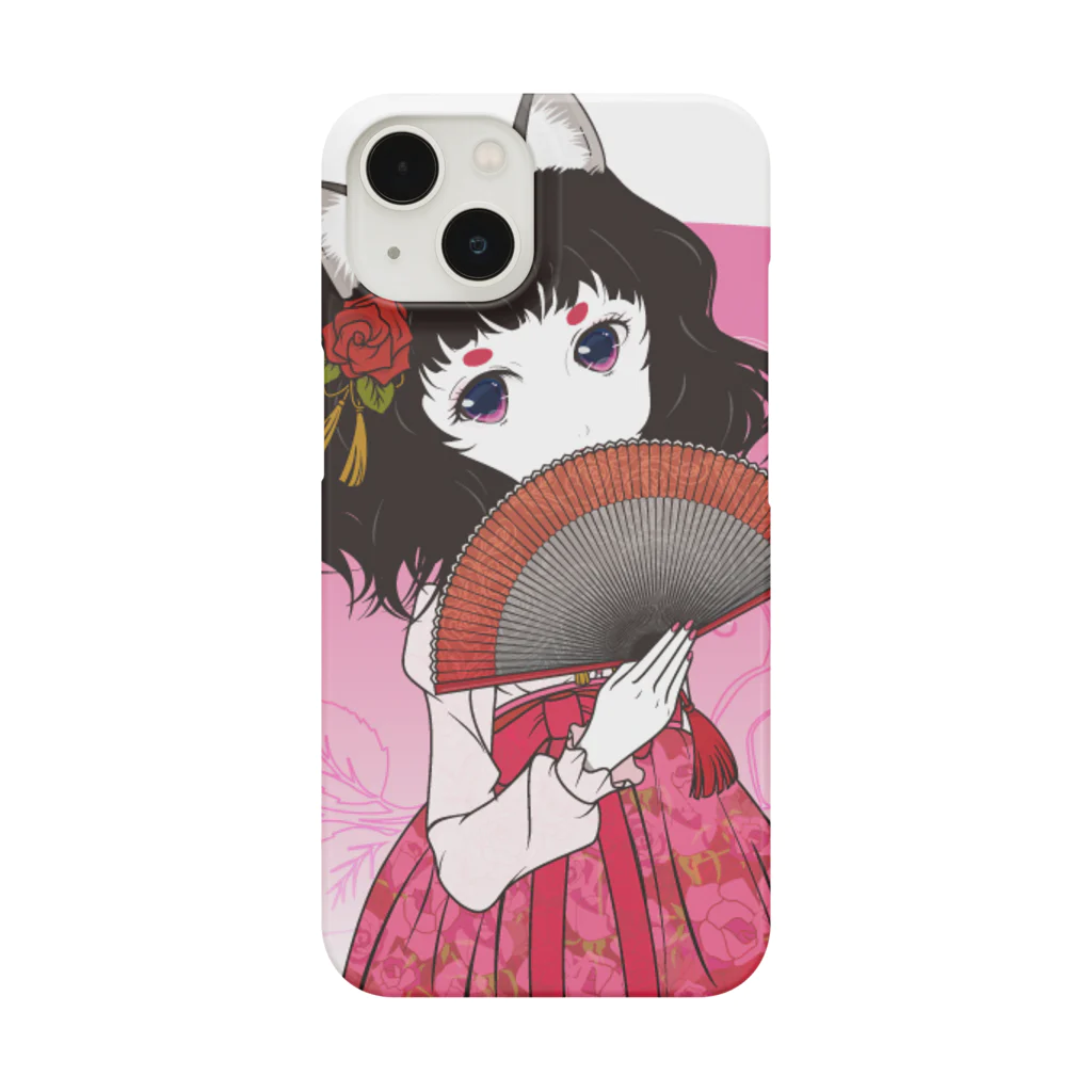 加藤 光雲のRose-design（扇子開きVer.） Smartphone Case