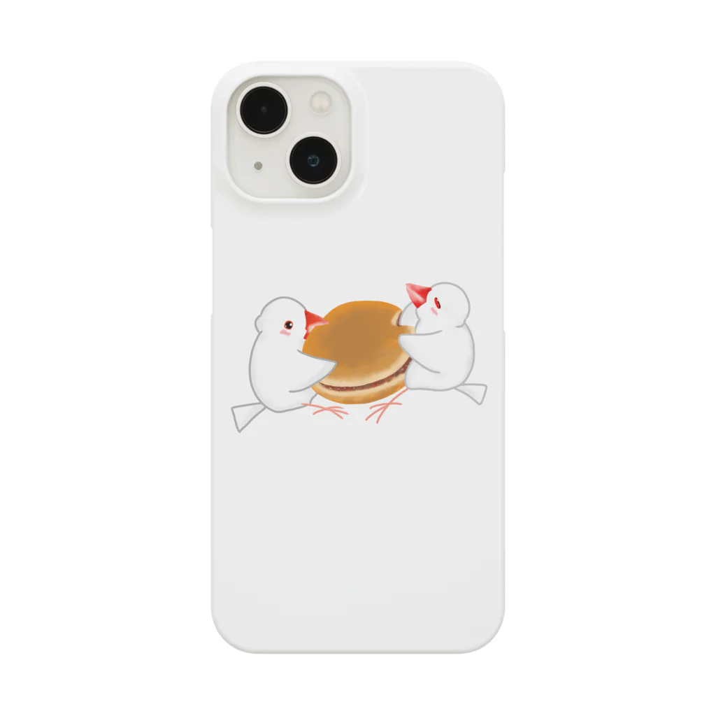 Lily bird（リリーバード）のどら焼きと文鳥ず Smartphone Case