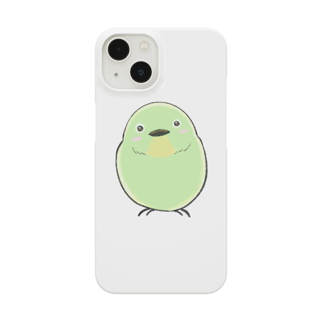 ふくふくSHOPのめじろー手描き風小鳥グッズシリーズー スマホケース