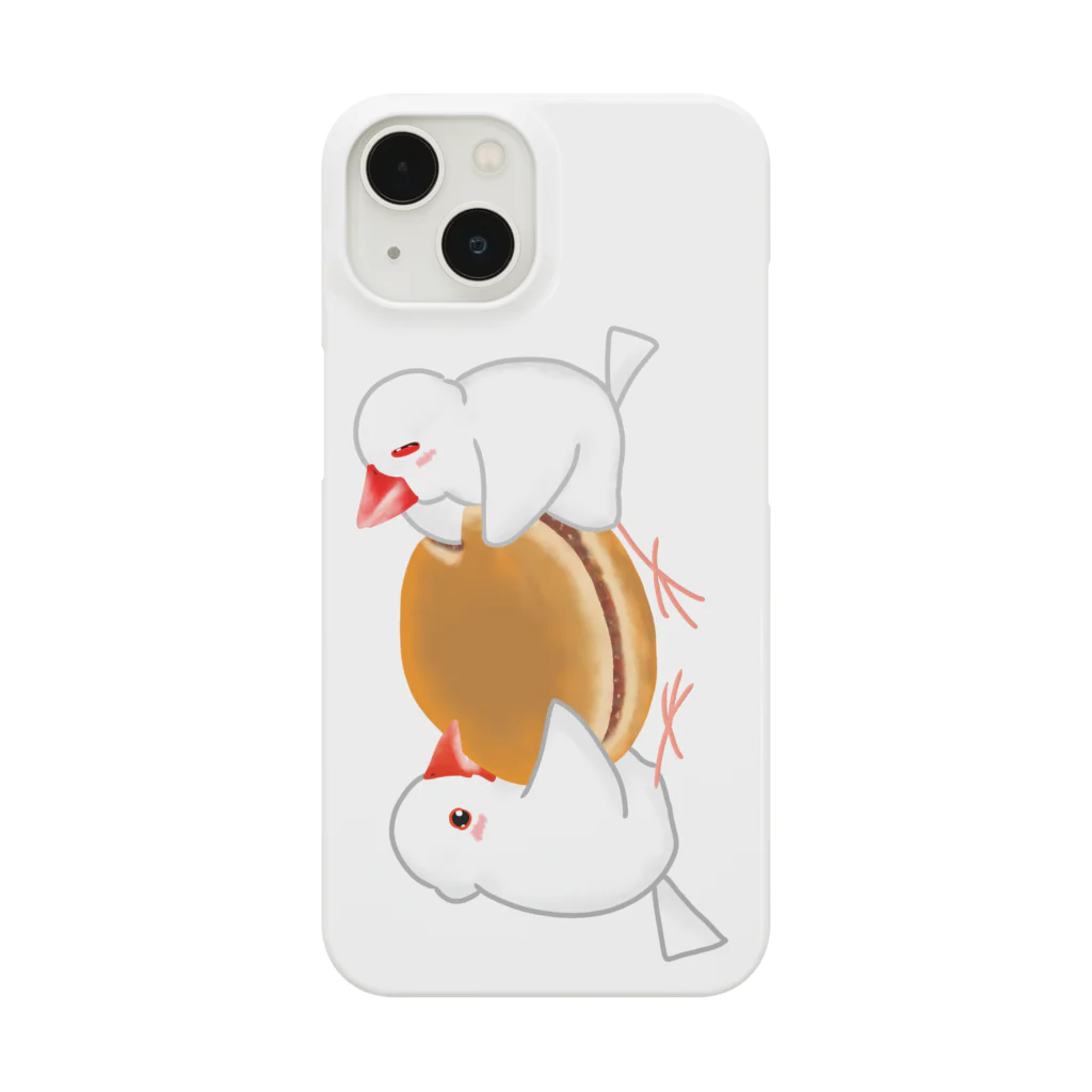 Lily bird（リリーバード）のどら焼きと文鳥ず 縦長 Smartphone Case