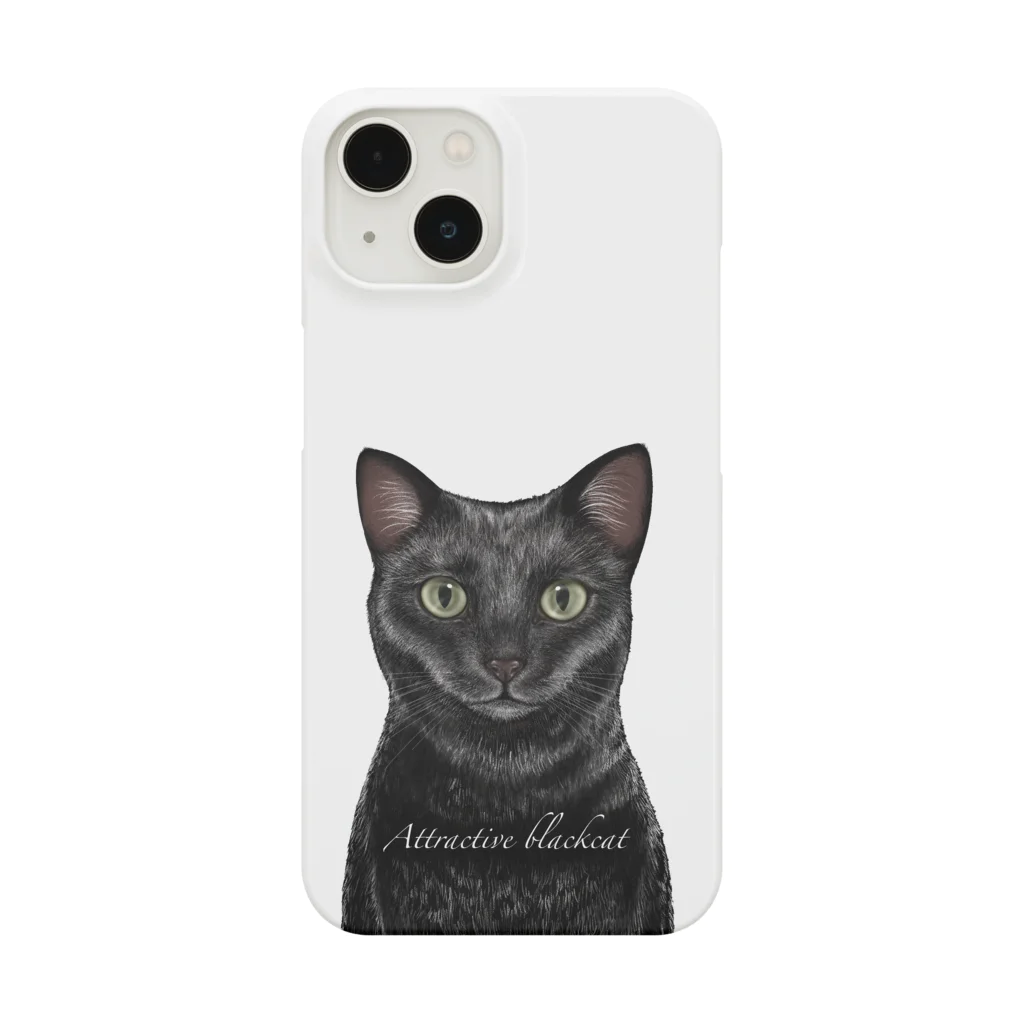 FREEHANDMARCHの魅力的な黒猫〜Attractive black cat〜 スマホケース