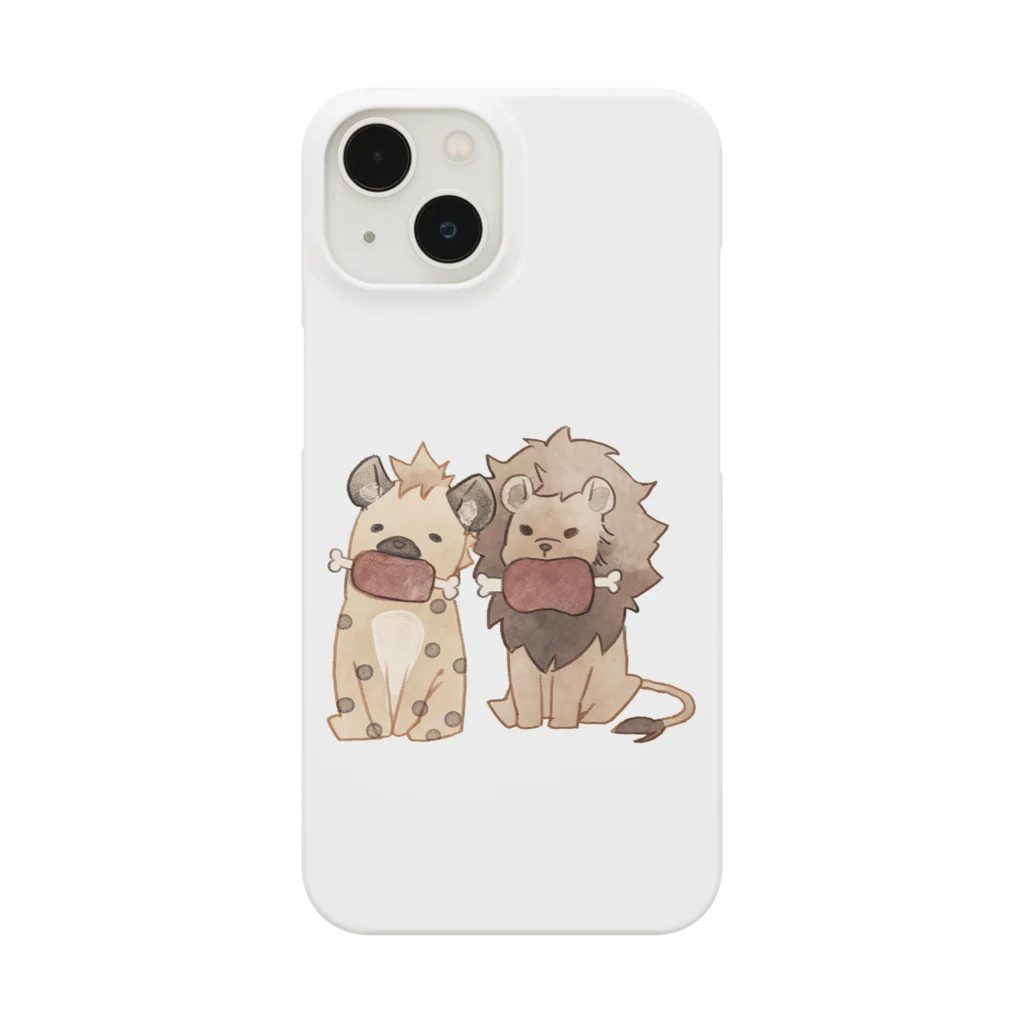 toriten屋のライオンさんとハイエナさん（お肉ver) Smartphone Case