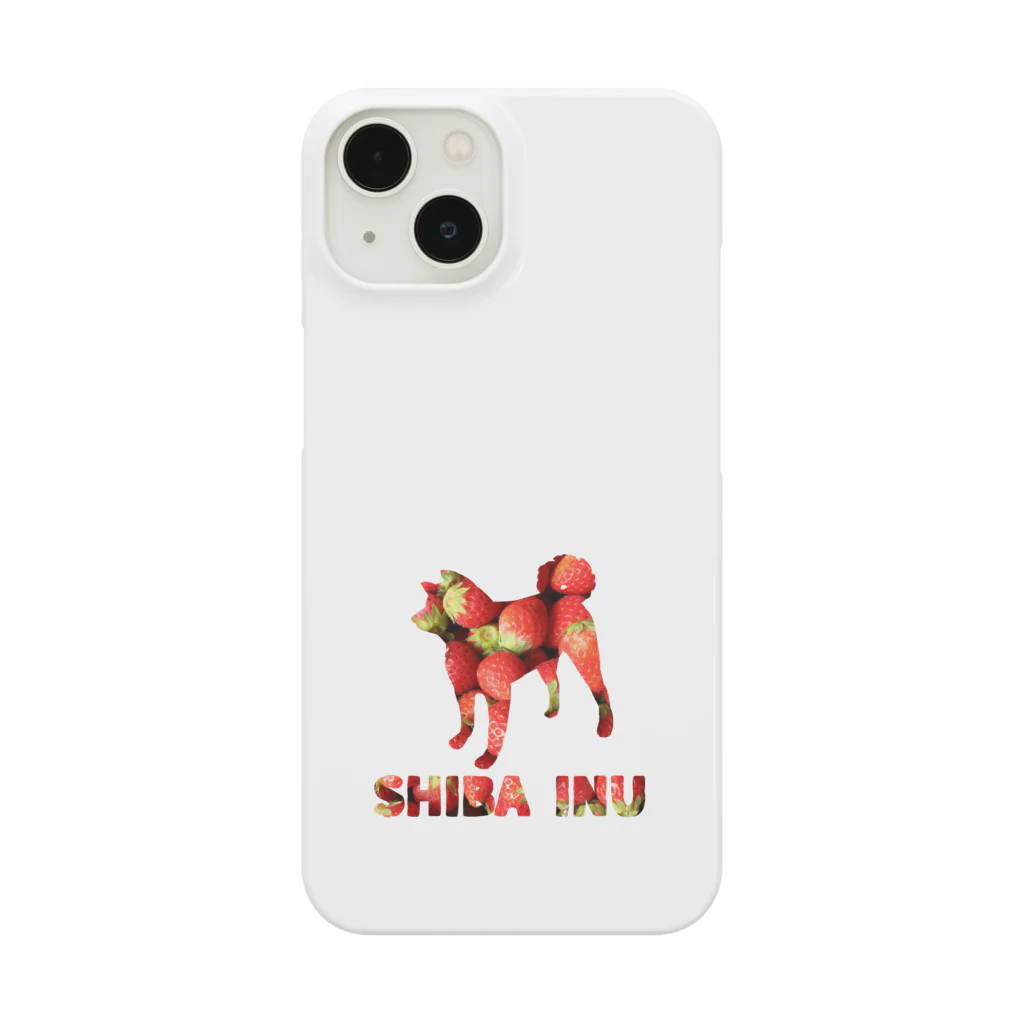 onehappinessのいちご　柴犬 Smartphone Case