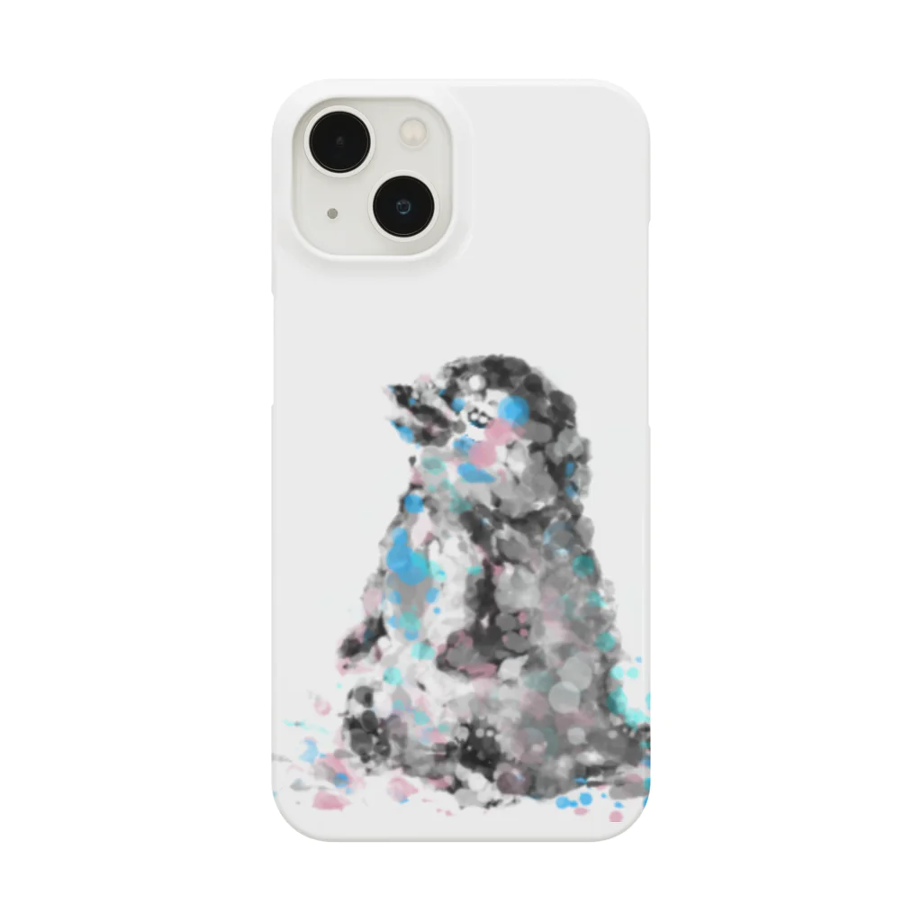 島兎-シマウサギ-のコウテイペンギン(瞳ウルウル) Smartphone Case