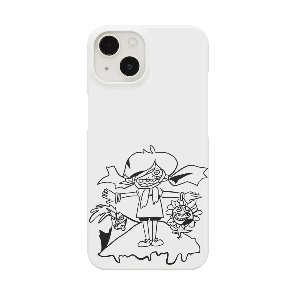 非常口しょっぷの大地もアガる（モノクロ版） Smartphone Case