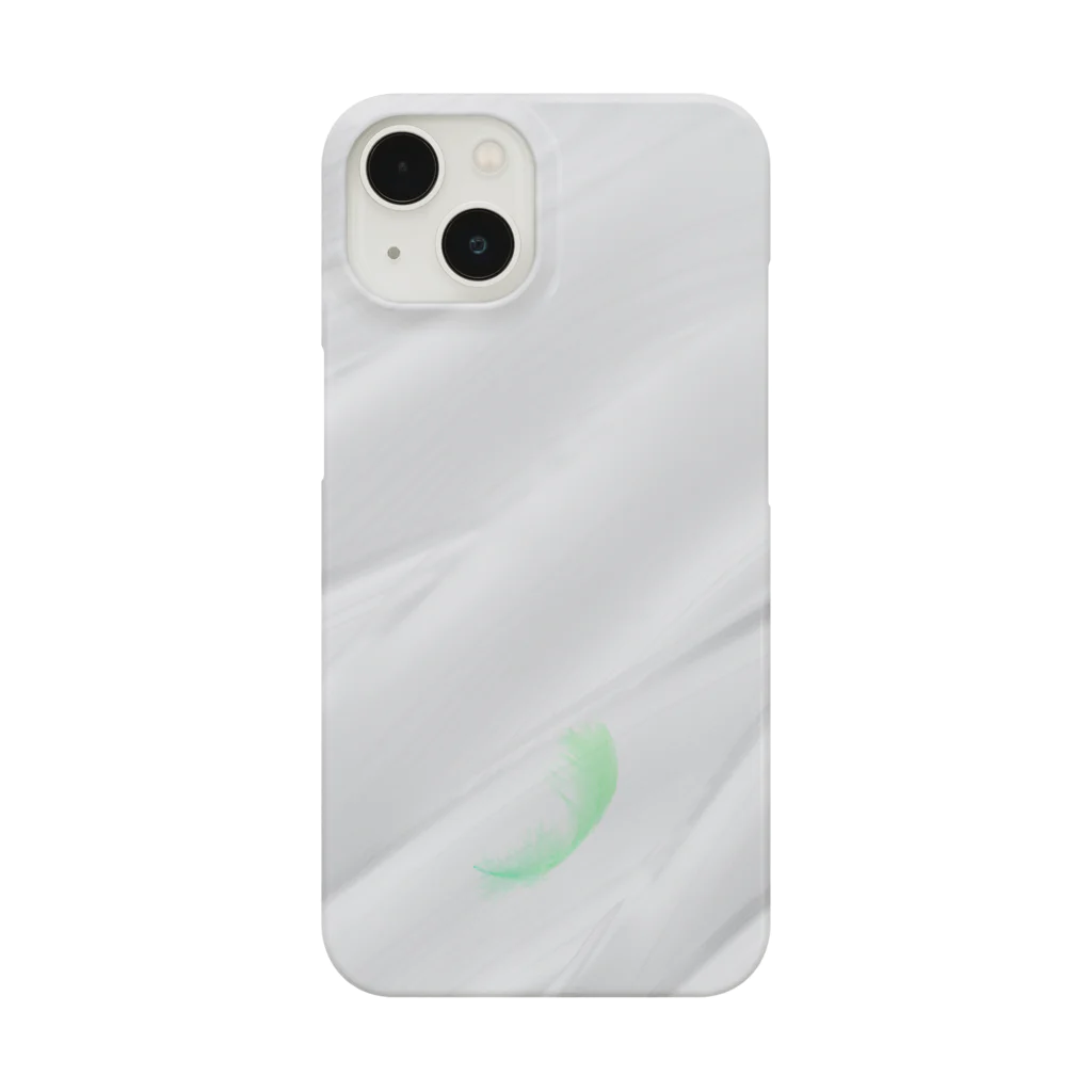 YuruHamo ゆるはものfeather（green） Smartphone Case