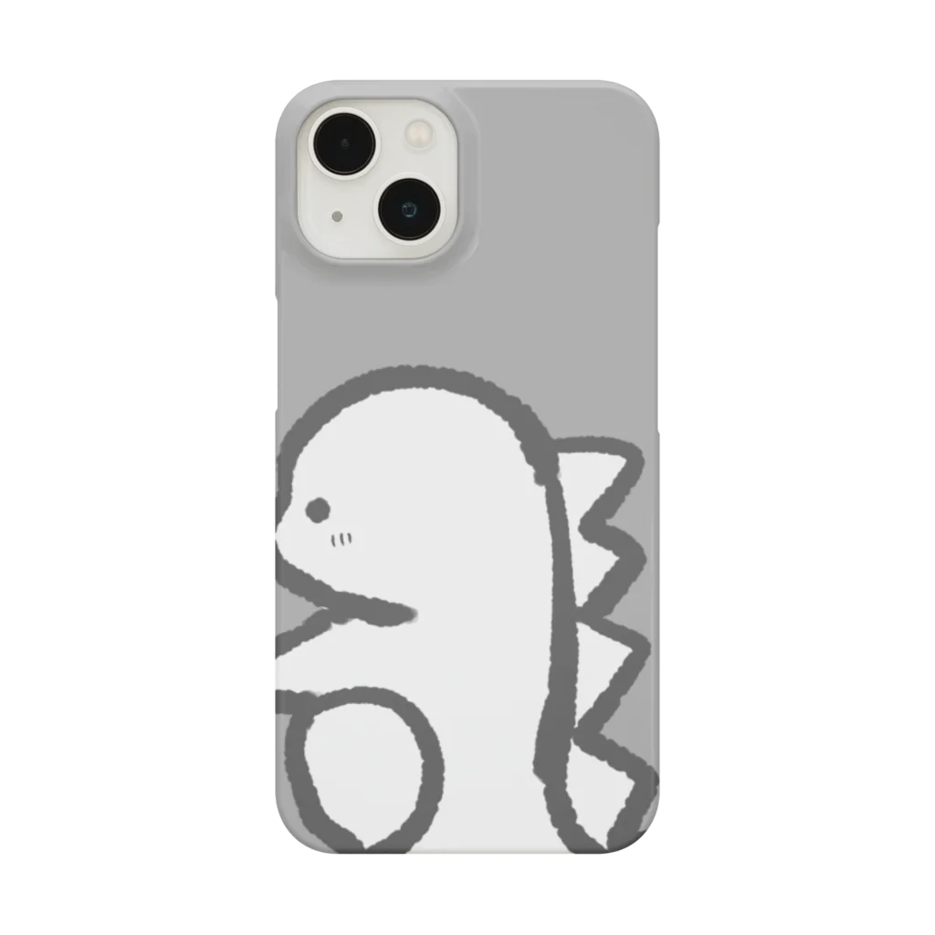 soyo11のゆるかわ恐竜 グレー Smartphone Case