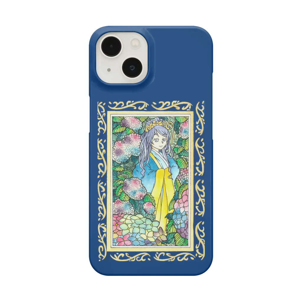 GOODS SHOP【そぞろな小窓】 SUZURI店の【紫陽花】iphoneケース スマホケース