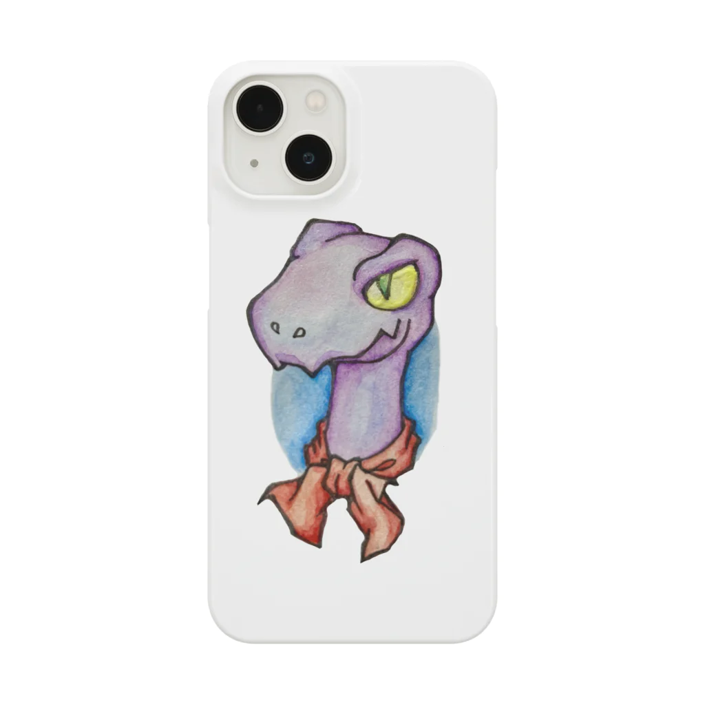 ぽよぽよのヴェロキラプトルの肖像画 Smartphone Case