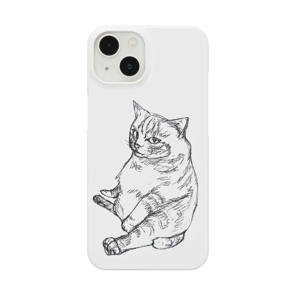 にゃにゅにょのすわり猫 Smartphone Case