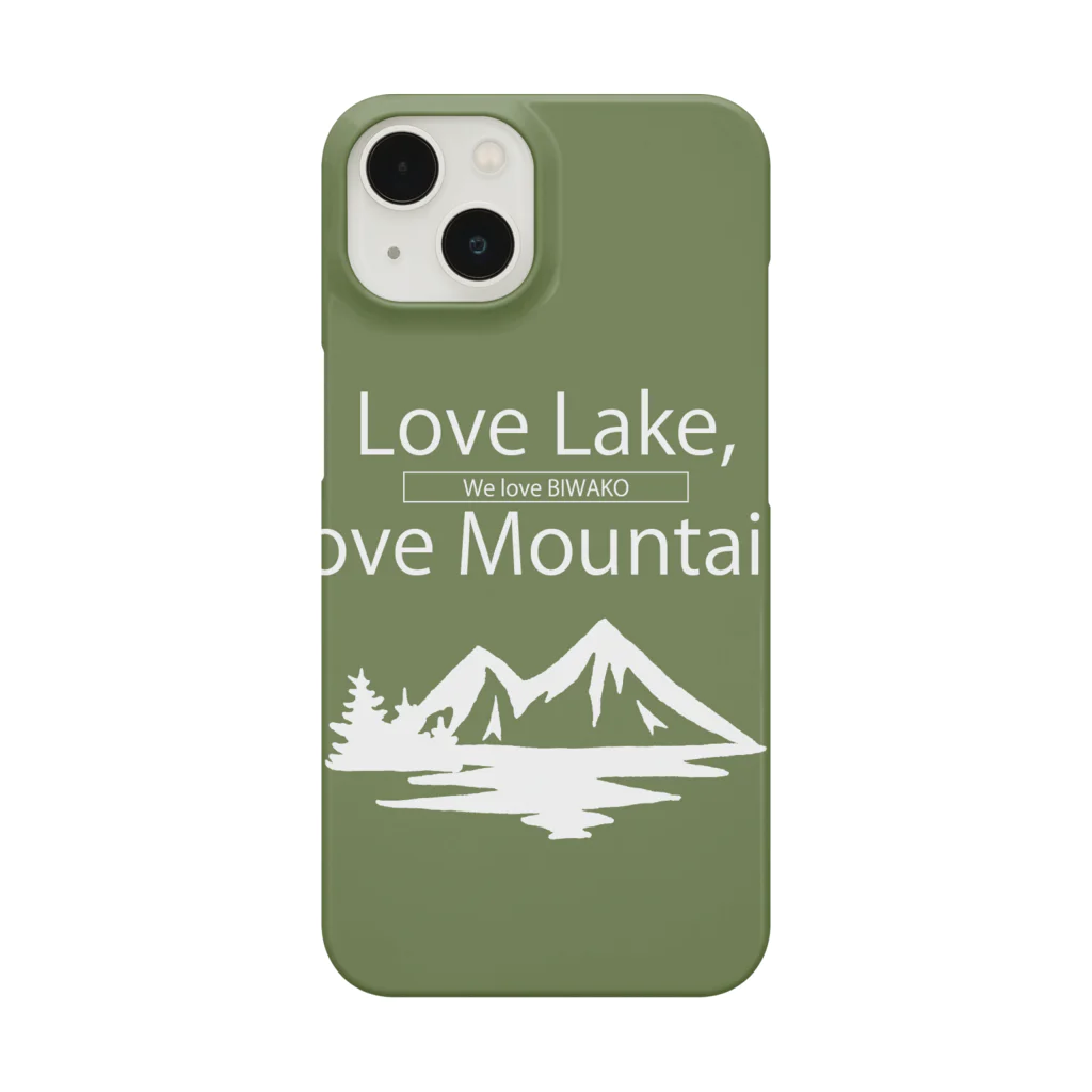 kakinokidoのLove lake,Love mountain. (BIWAKOver) Smartphone Case