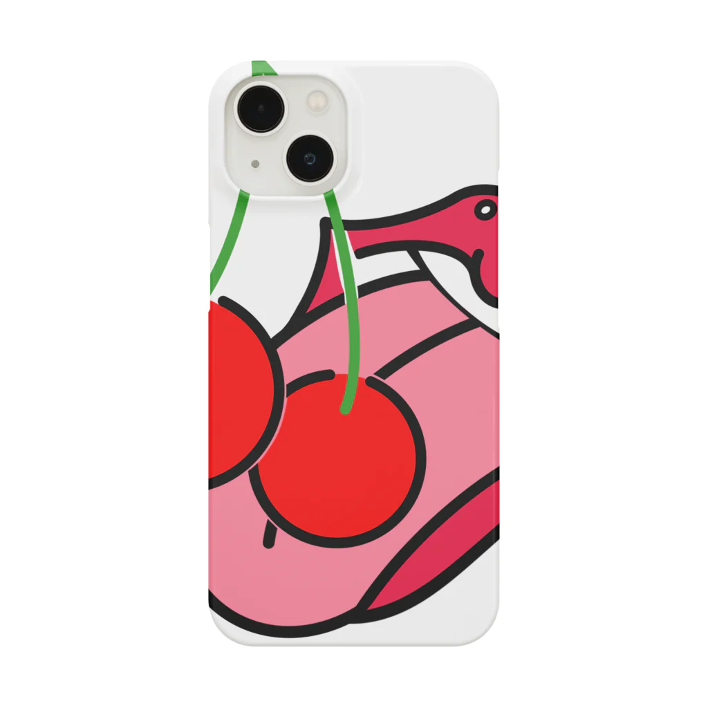 Red CherryのCherry kiss Smartphone Case