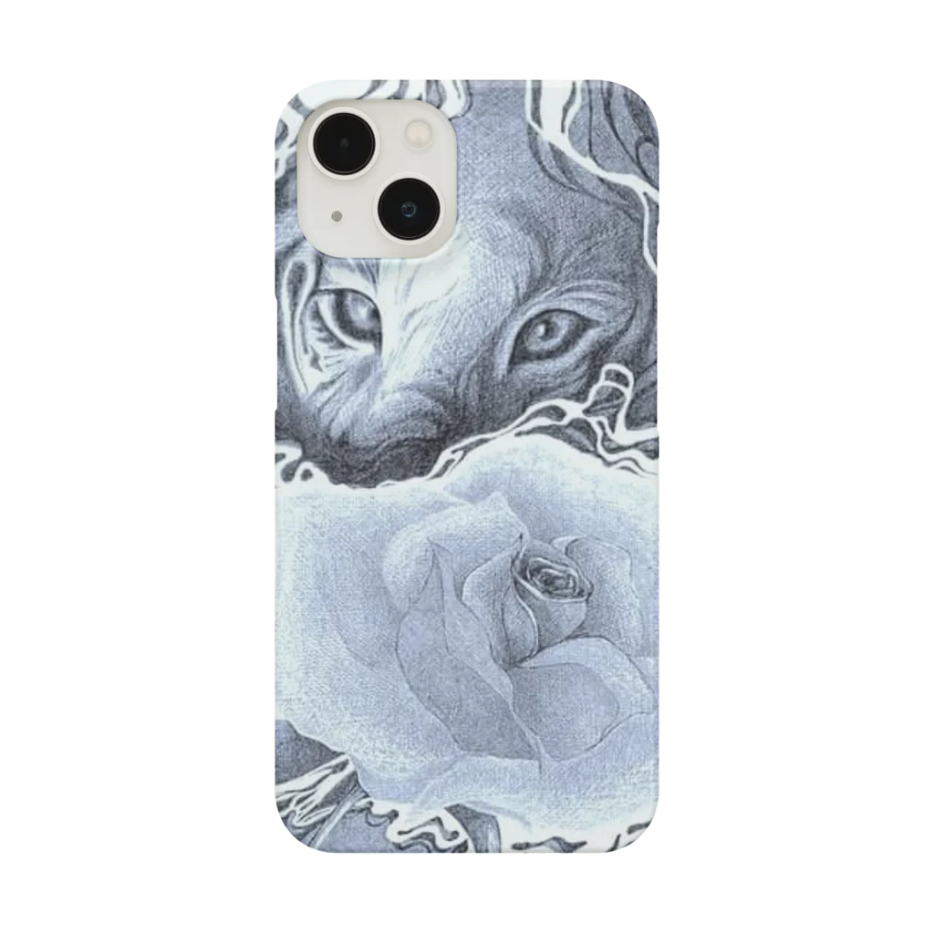 福　来の虎と薔薇 Smartphone Case