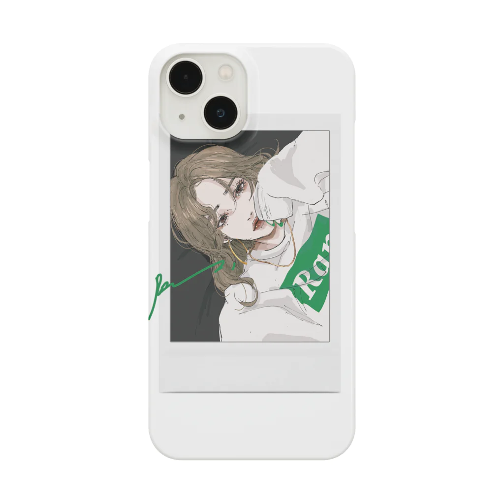 Ran.のpersistent love【green】 Smartphone Case