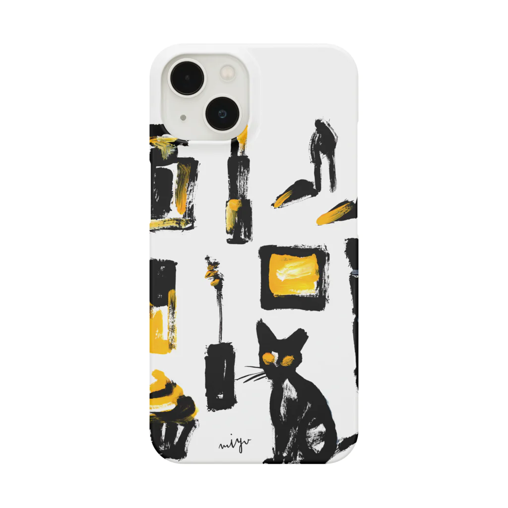 miyuki ohashi goods shopのBLACK & YELLOW スマホケース