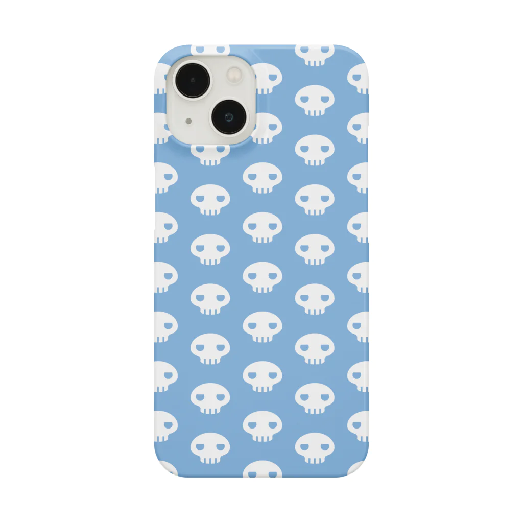 ミニマムユニヴァース@SUZURIのデビねこくん スマホケース ブルー Smartphone Case