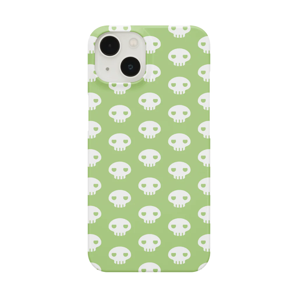 ミニマムユニヴァース@SUZURIのデビねこくん スマホケース グリーン Smartphone Case