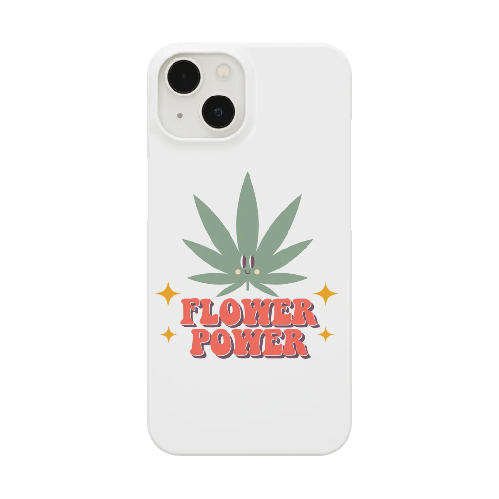 420 MUSIC FACTORYのFLOWER POWER 大麻 カナビス マリファナ ガンジャ スマホケース