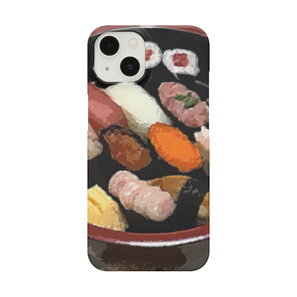 脂身通信Ｚのお寿司_握り寿司_寿司桶盛り込み_220830 Smartphone Case